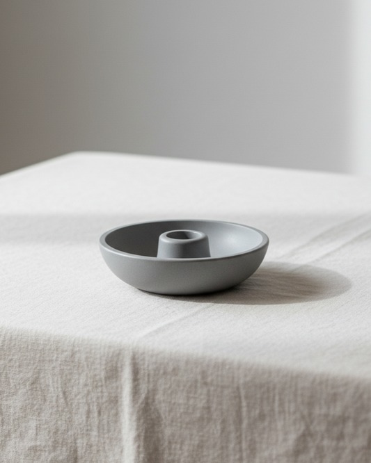 Minimalist Concrete Candle Holder – Taper Candlestick