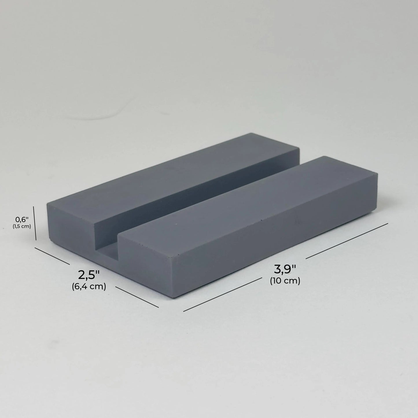 Concrete Business Card Holder, Handmade Modern Desk Organizer for Professional Networking, Thoughtful Gift for Business Owners