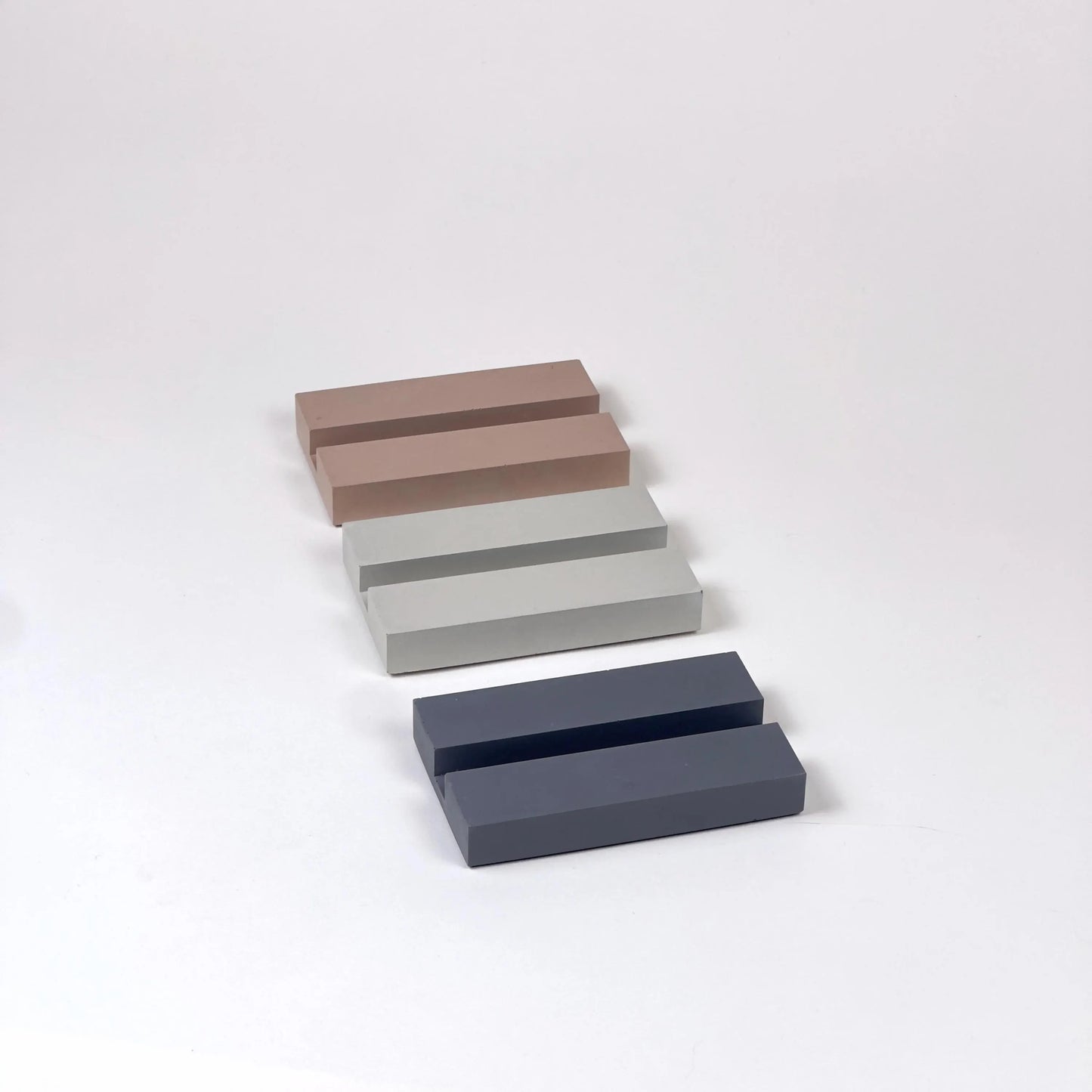 Concrete Business Card Holder, Handmade Modern Desk Organizer for Professional Networking, Thoughtful Gift for Business Owners