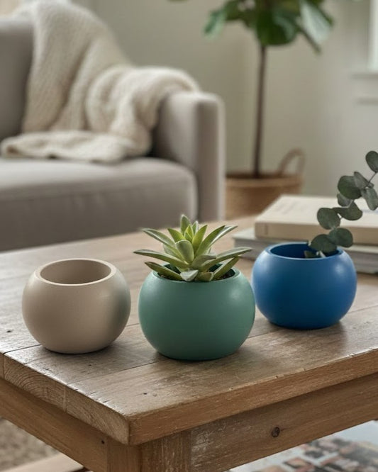 Round Concrete Planter Vessel