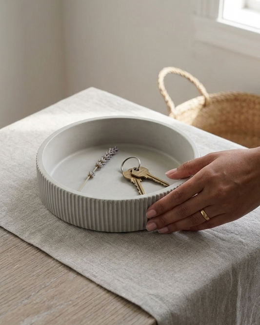 Concrete Catchall Bowl – Modern Centerpiece