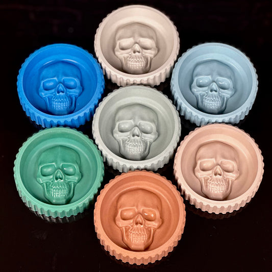 Concrete Skull Ashtray
