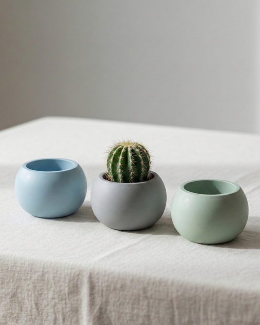 Round Concrete Planter Vessel
