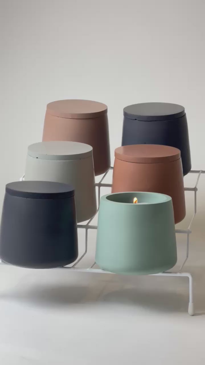 Concrete Jar with Lid – Minimal Storage Container